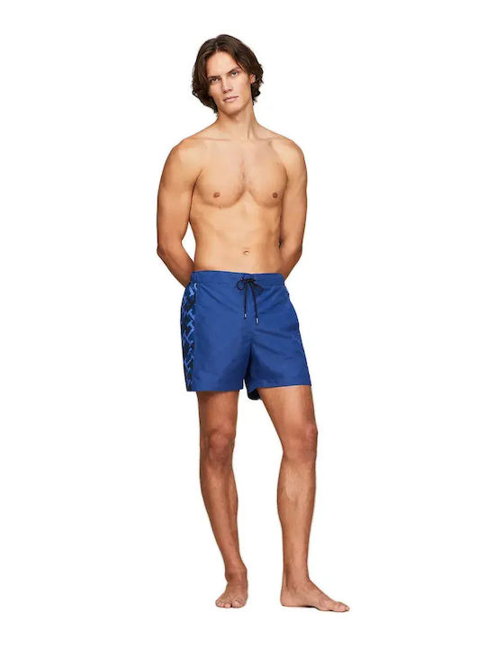 Men's Swimwear Shorts Blue with Patterns
