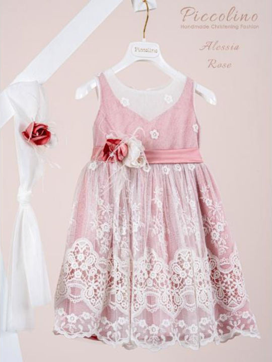 Piccolino Alessia Rose Φόρεμα Βάπτισης