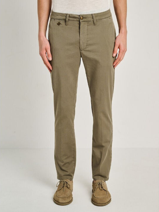 Elastic Men's Trousers Sage Green