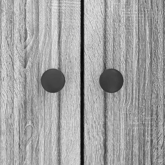 Sideboard aus Holz & Metall Grau Sonoma 89x34.5x80cm