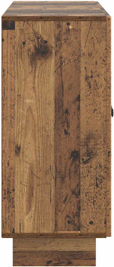 vidaXL Sideboard aus Holz & Metall Braune 89x34.5x80cm
