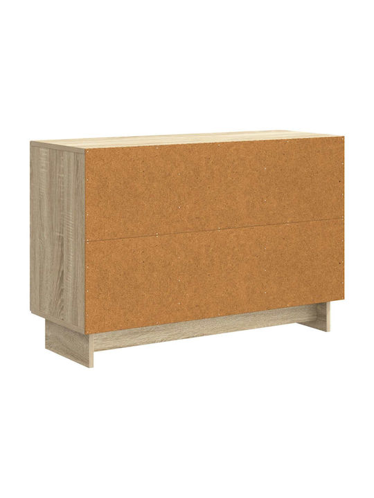 Holz Sideboard mit Schubladen Sonoma Eiche 89x34,5x60cm