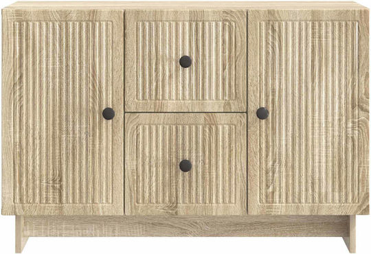 Holz Sideboard mit Schubladen Sonoma Eiche 89x34,5x60cm