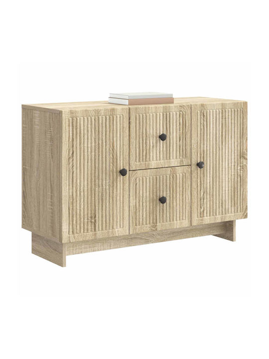 Holz Sideboard mit Schubladen Sonoma Eiche 89x34,5x60cm