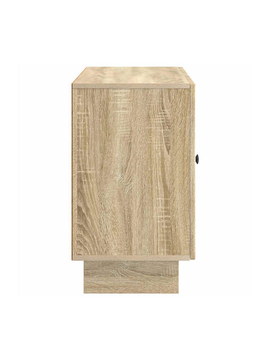 Holz Sideboard mit Schubladen Sonoma Eiche 89x34,5x60cm