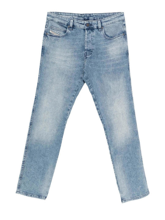 Men's Jeans Pants with Slim Fit Dark Blue