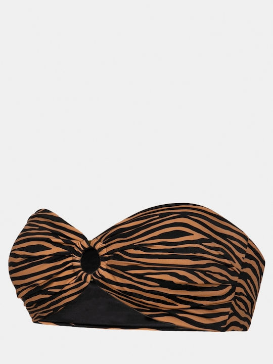 Strapless Bikini Top B Cup Zafari