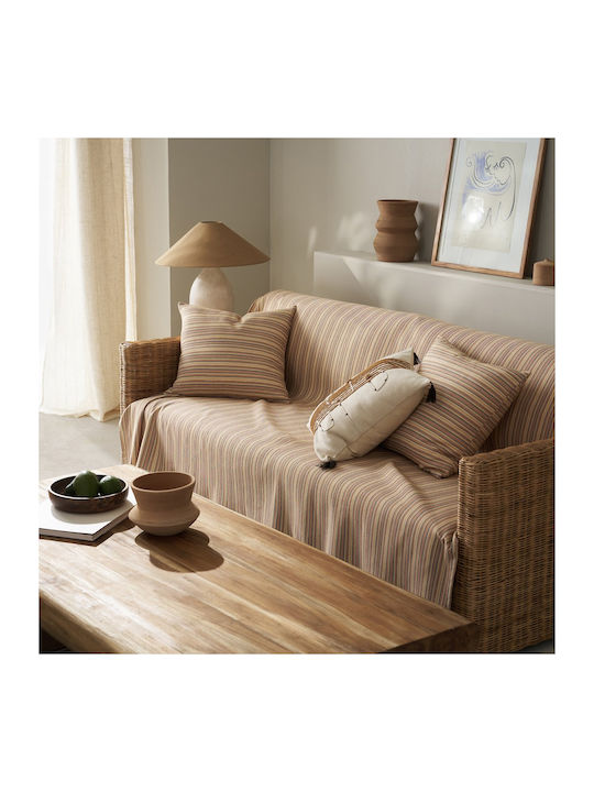 Gofis Home Nymeria Armchair Throw Jacquard 180x180cm Orange