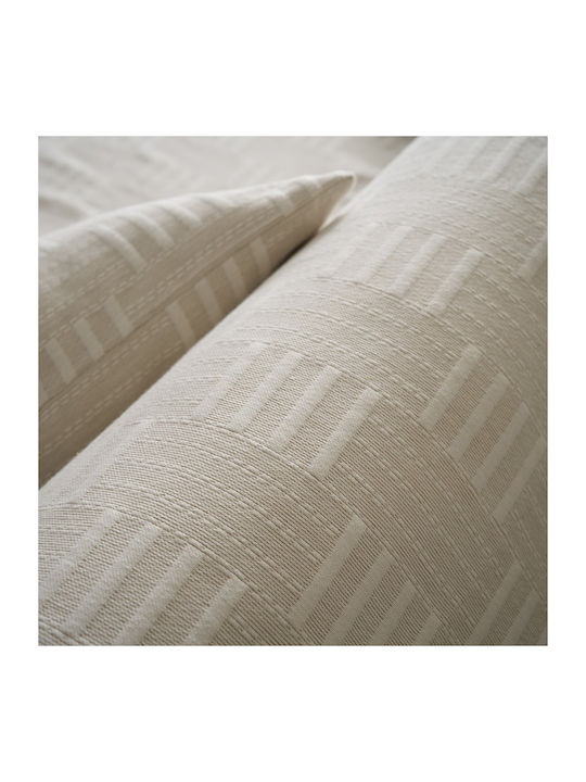 Gofis Home Calyra Ριχτάρι Πολυθρόνας Ζακάρ 180x175εκ. Natural Beige
