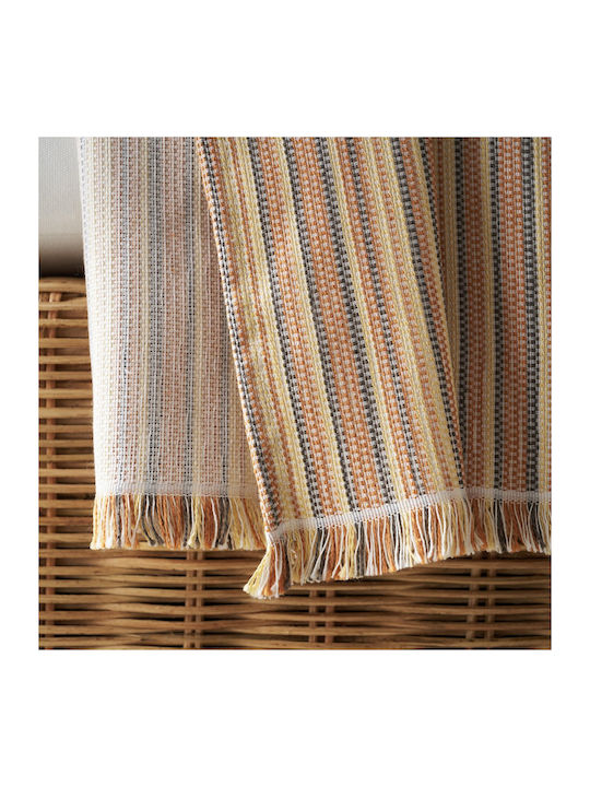 Gofis Home Nymeria Armchair Throw Jacquard 180x180cm Orange