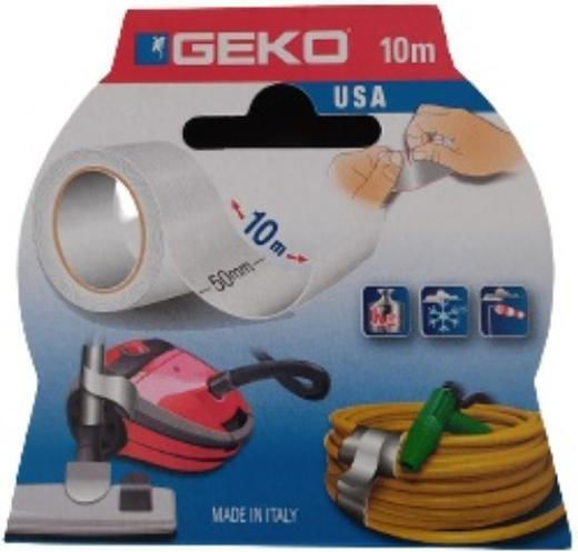 Geko Verstärktes Weißes Isolierband 50x10m