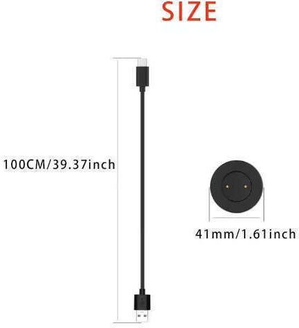 Charging Cable Charger for Huawei Watch GT, GT2, GT 2e, Honor Watch Magic, Magic 2, Honor Watch Dream, Honor Watch GS Pro Black