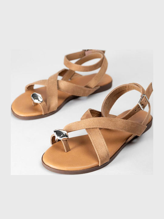 Women's Flat Sandals Beige