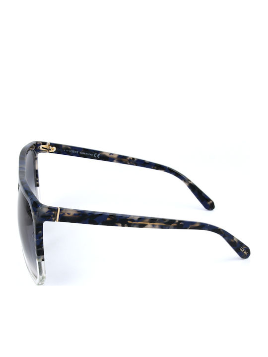 Loewe Women's Sunglasses with Multicolour Frame and Blue Lenses