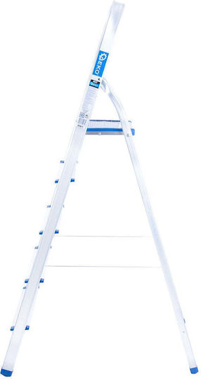 Geko Aluminium-Leiter mit 5 Stufen