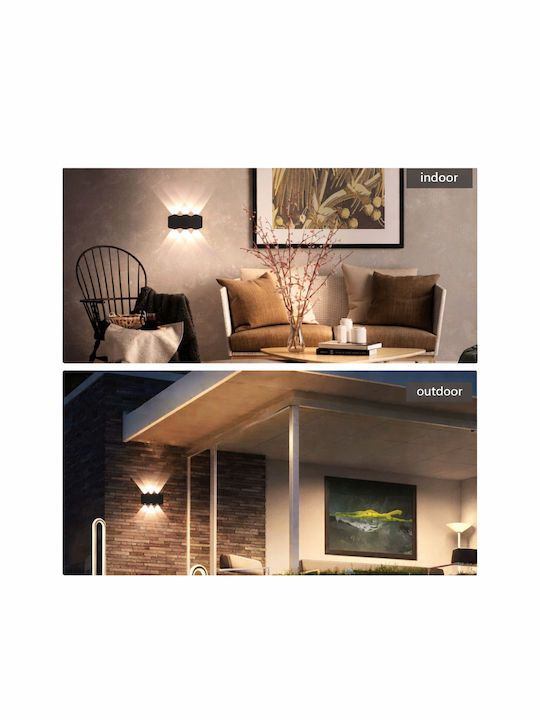 Alista Home Iluminat Exterior Montat Pe Perete Liniar Led 12W Cu Lumină Alb Cald