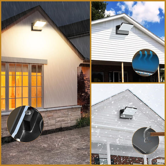Wandmontiertes Außenbeleuchtung LED IP65 120W mit Warmweißem Licht Wandmontiertes Außenbeleuchtung LED IP65 120W mit Warmweißem Licht