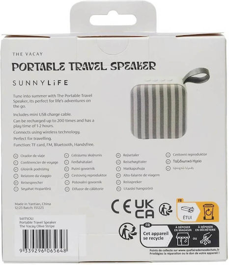 Sunnylife Travel Ηχείο Bluetooth Λευκό
