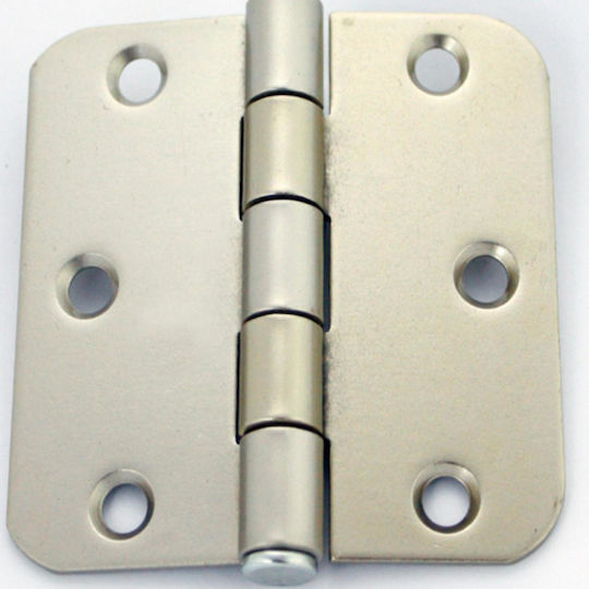 Hinge Rounded Edges 75x75mm Brass 2pcs