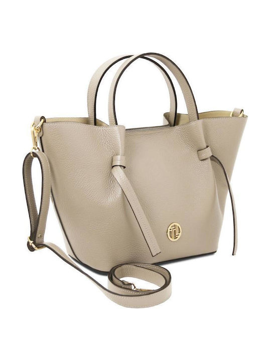 Set Leather Women's Shoulder Bag Gray
