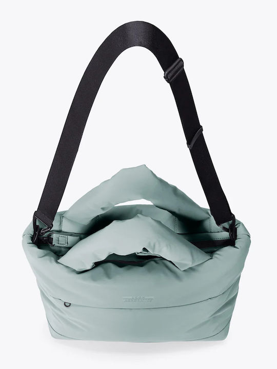 Geantă de Umăr de Damă din Material Textil Verde