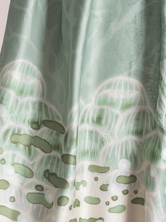 Summer Maxi Dress for Wedding Christening Green