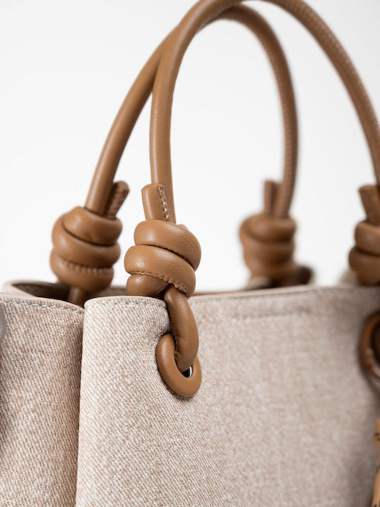 Beige Tote-Tasche für Damen