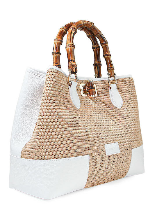 Leder Damenhandtasche Crossbody Weiß