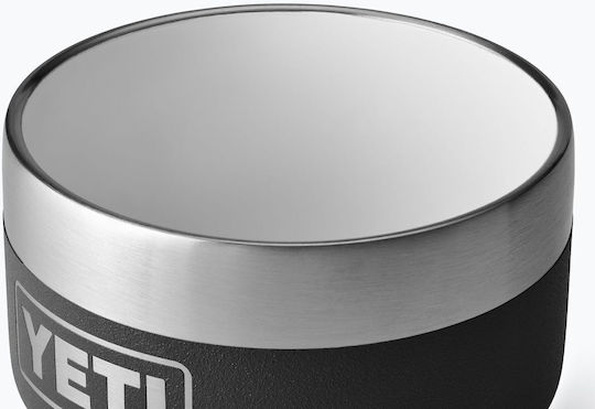 Yeti Rambler Becher Thermosflasche Rostfreier Stahl BPA-frei 118ml Schwarz