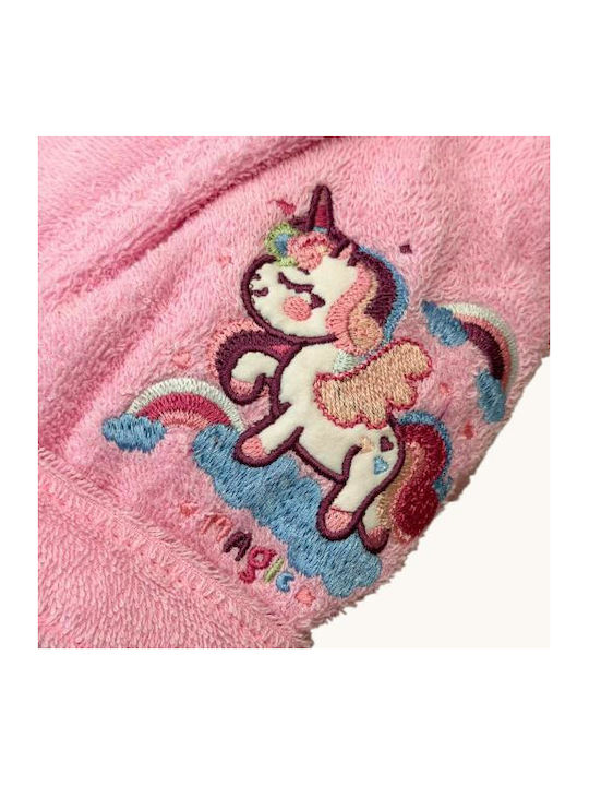 Linea Home Kids Bathrobe Unicorn Pink Hooded