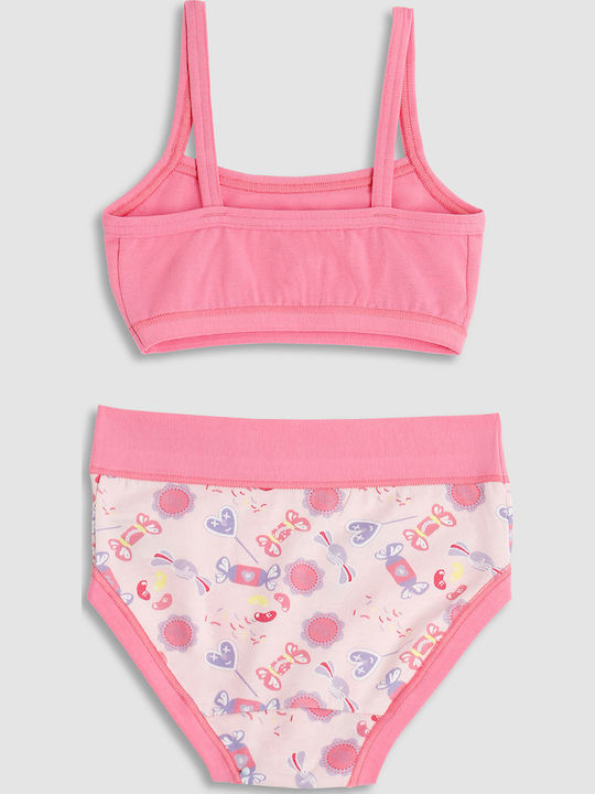 Cotonella Set Kids Training Bras Pink