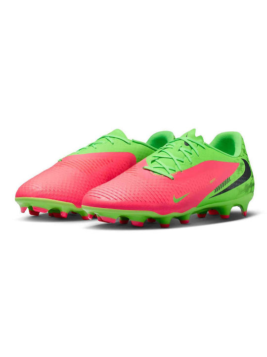 Nike Phantom 6 Low Academy Erling Haaland Футболни Обувки с Бутони Хот Пънч / Зелен Страйк / Черен