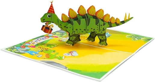 Kiriori Pop 3d Greeting Card Dinosaur