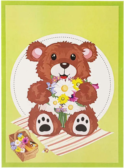 Card Pop-Up „Buchet Ursuleț” Kiriori 10721