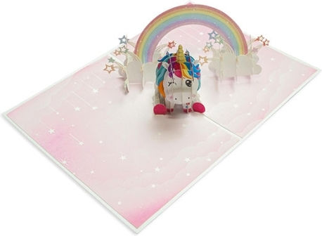 Kiriori Card De Salutare Pop 3d Unicorn