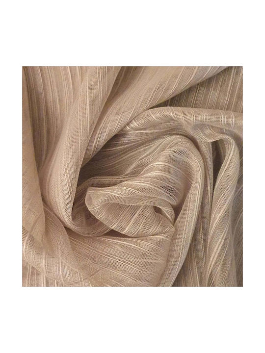 Κουρτίνα με Τρέσα Beige 150x270εκ.