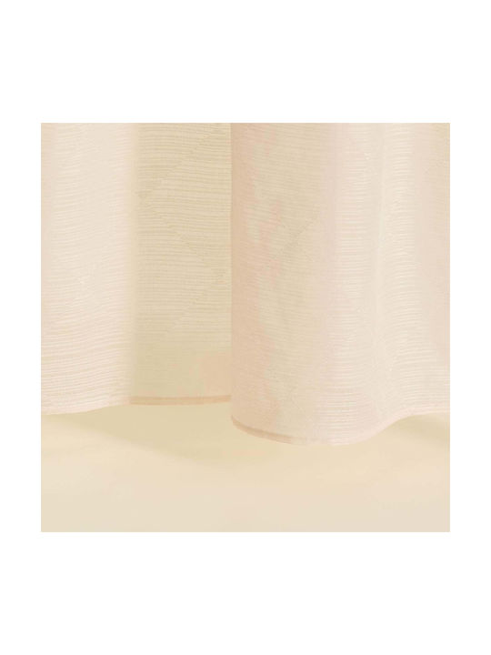 Curtain With Tunnel Beige 140x270cm