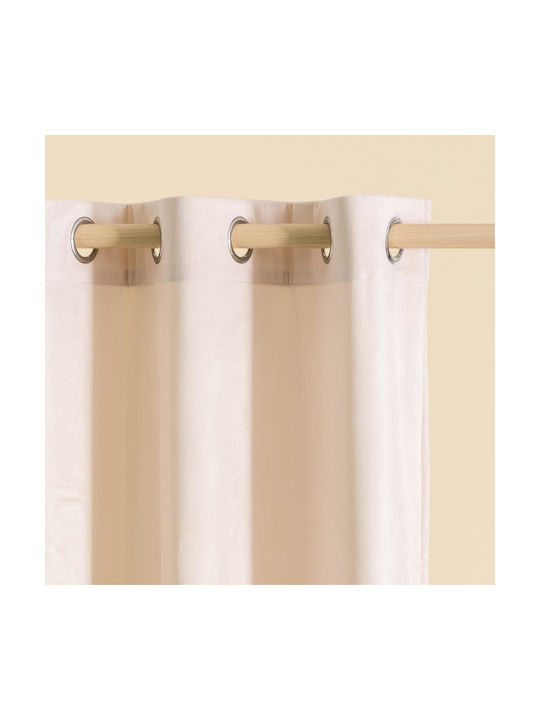 Curtain With Ecru Grommets 140x260cm