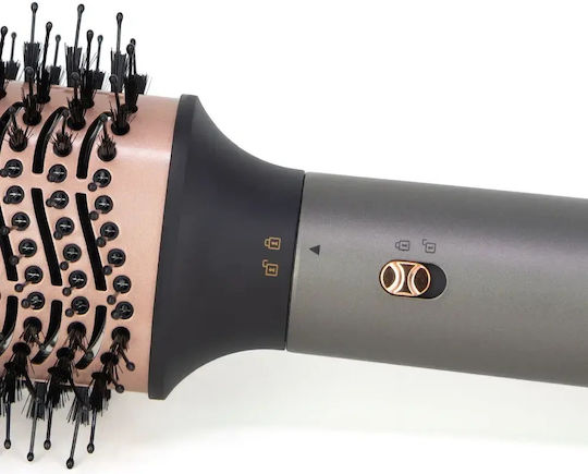 Jocca Ceramic Electric Hair Brush with Air for Hair Straightening and Curls