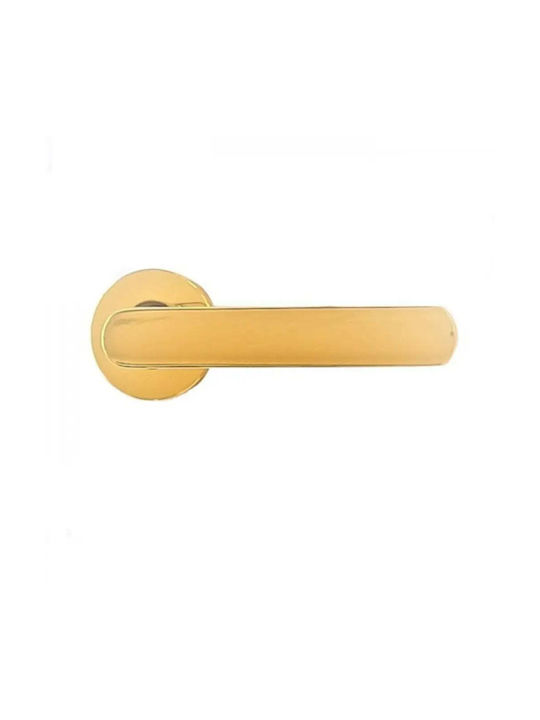 Ghidini Πόμολο Μεσόπορτας Ροζέτα Brass
