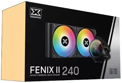 Xigmatek Fenix II 240 Water Cooling System AIO CPU With 2 Fans 120mm And ARGB Lighting