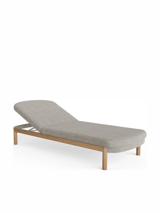 Ξαπλώστρα Pearl με Μαξιλάρι Μπεζ 195x70x28εκ. Ξαπλώστρα Pearl με Μαξιλάρι Μπεζ 195x70x28εκ.