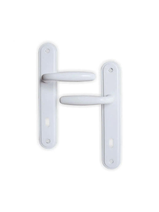 Yale Middle Door Lever White