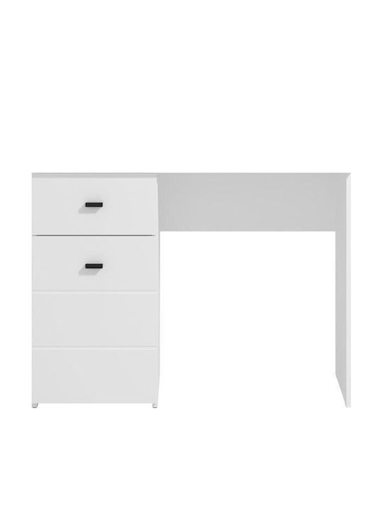 Wooden Desk White 98x45x74cm