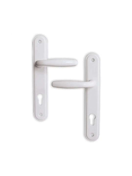 Yale Middle Door Lever White