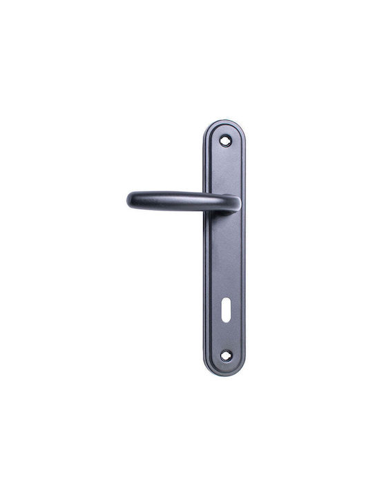 Yale Middle Door Lever Silver