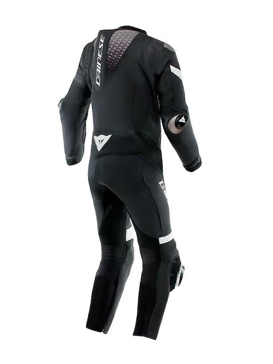 Dainese Laguna Seca 6 Perforated Ανδρική Δερμάτινη Φόρμα Αναβάτη Μοτοσυκλέτας Black/White/Anthracite
