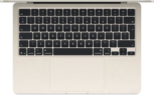 Apple MacBook Air 13.6" Ecran IPS Retina (M5-10 nuclee/24GB/512GB SSD/10-Core GPU) Starlight (Tastatură International English)