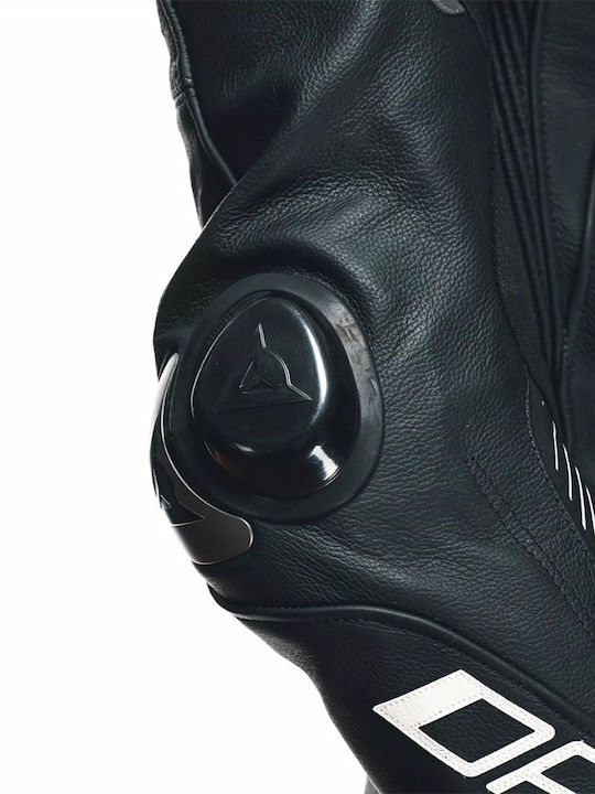 Dainese Laguna Seca 5 Ανδρική Δερμάτινη Φόρμα Αναβάτη Μοτοσυκλέτας Black/Black/White