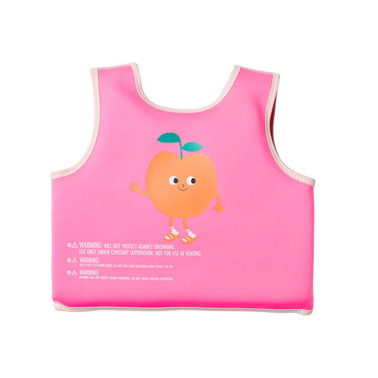 Sunnylife Swimming Vest 3-6 Years Poppy Peach Neon Pink 26180096